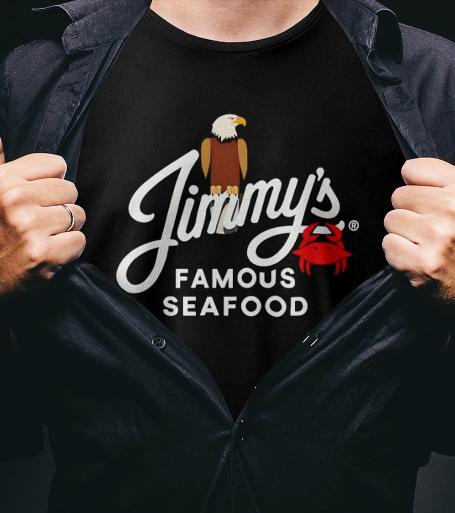 Jimmy's Famous Seafood Eagle And Crab T-Shirt
