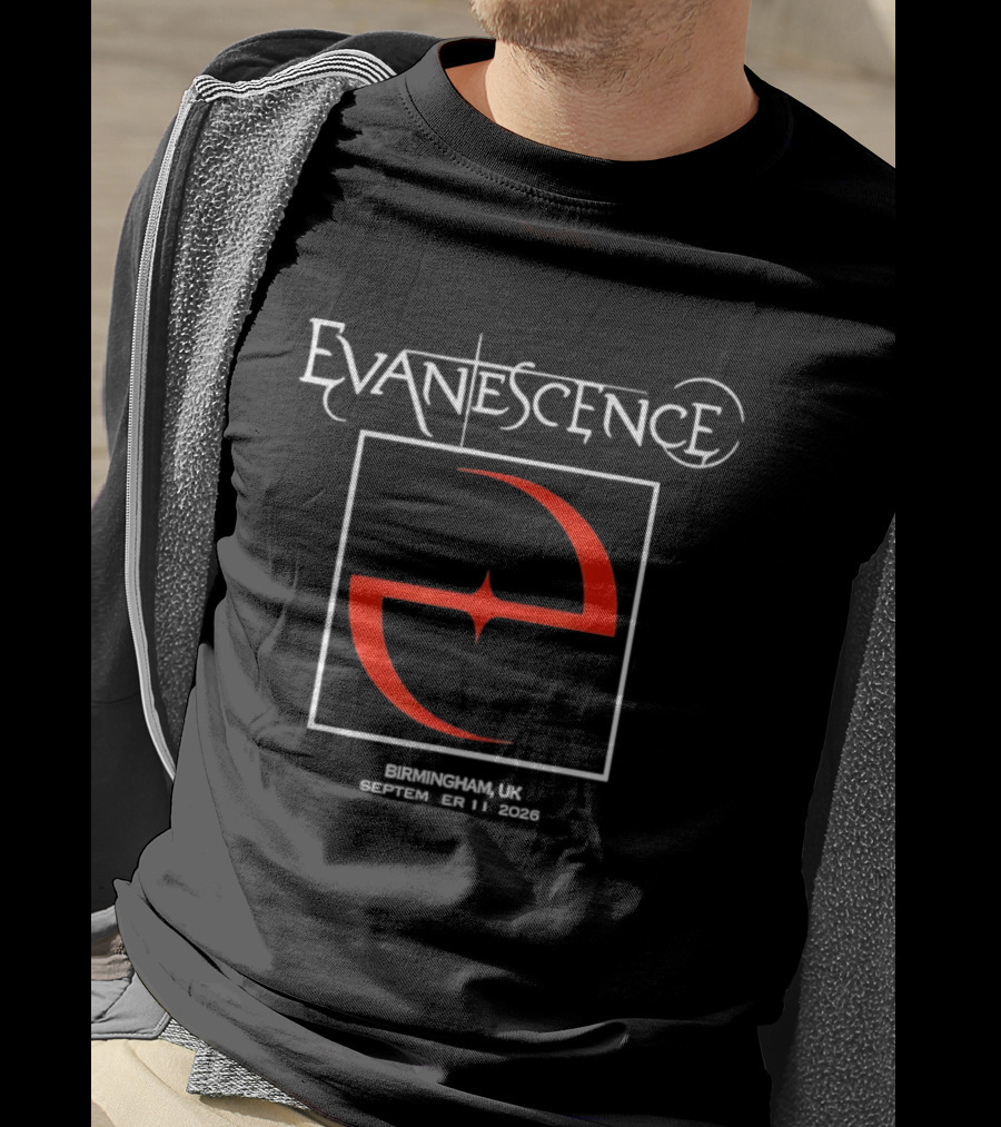 Evanescence Birmingham UK September 11 2026 Red T-Shirt