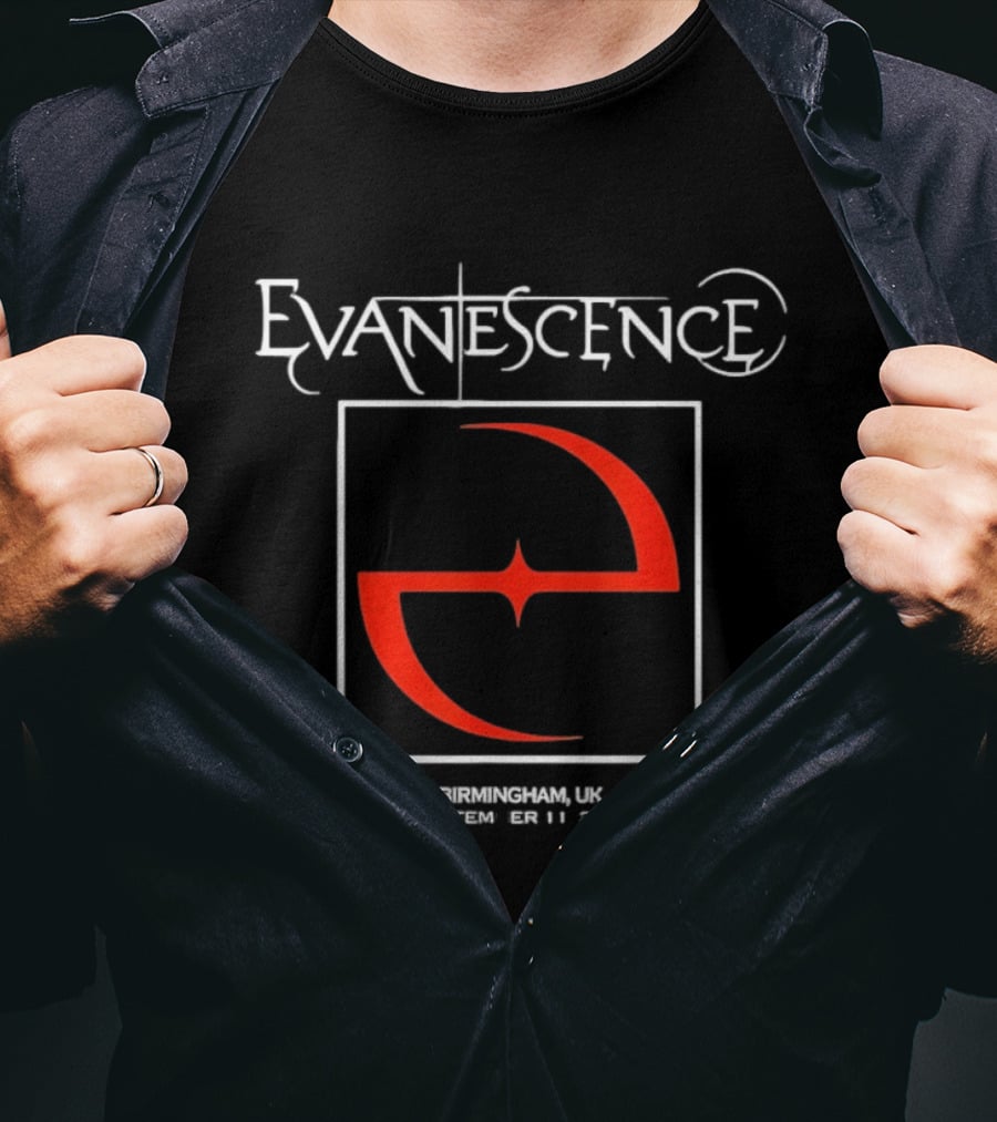 Evanescence Birmingham UK September 11 2026 Red T-Shirt