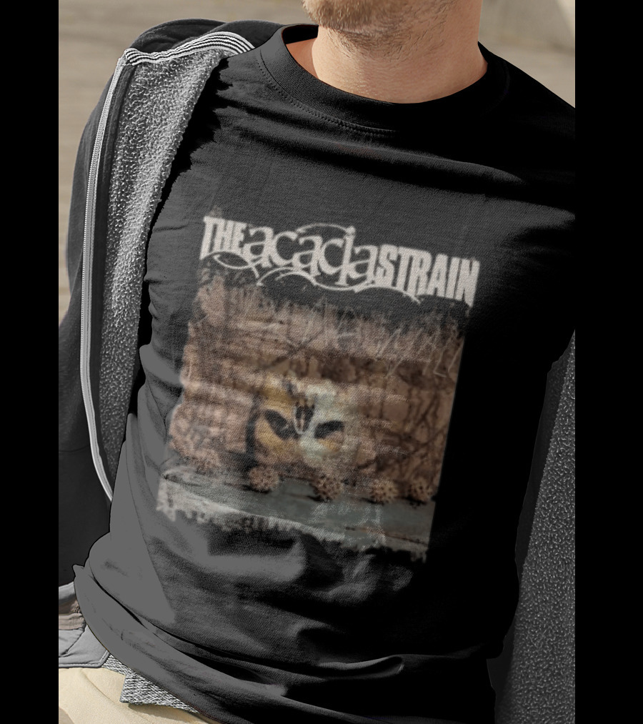 The Acacia Strain The Dead Walk Album Mask Skull Image T-Shirt