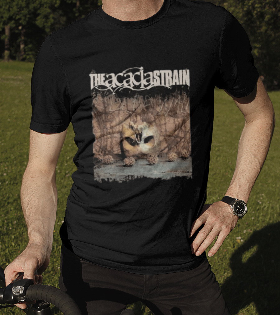 The Acacia Strain The Dead Walk Album Mask Skull Image T-Shirt
