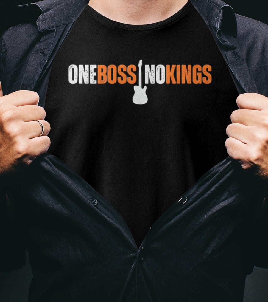 One Boss No Kings Electric Guitar Iconic Music T-Shirt