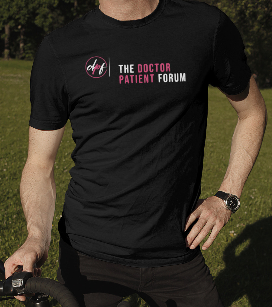 The Doctor Patient Forum DPF Pink And White T-Shirt