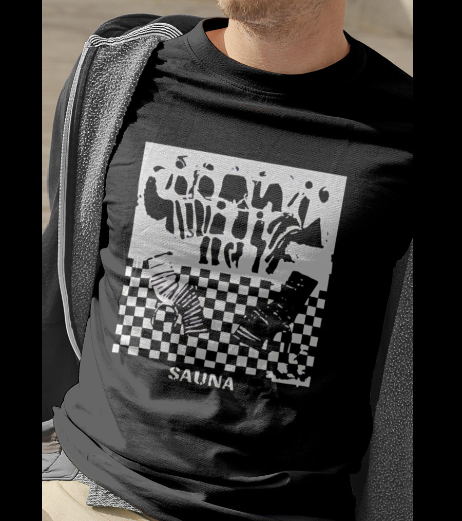 Finding Emily Sauna Angourie Rice Black And White Checkered T-Shirt