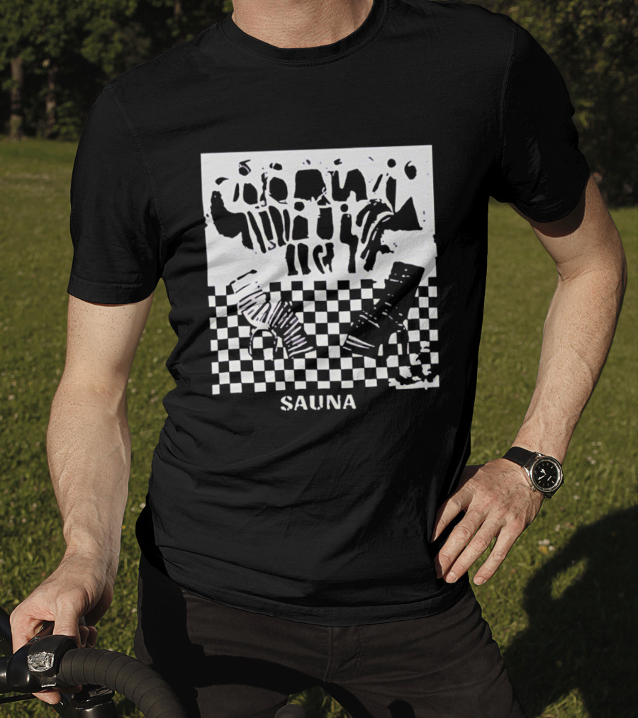 Finding Emily Sauna Angourie Rice Black And White Checkered T-Shirt