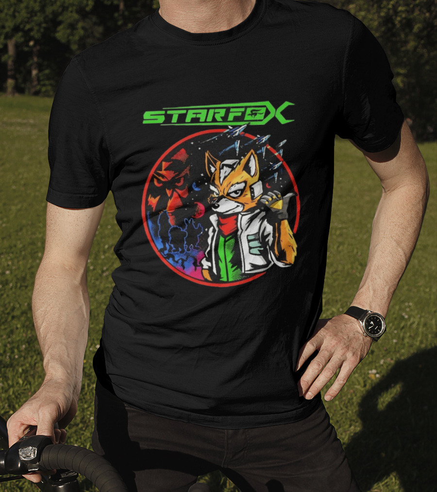 Star Fox Fox McCloud Retro Space Adventure T-Shirt