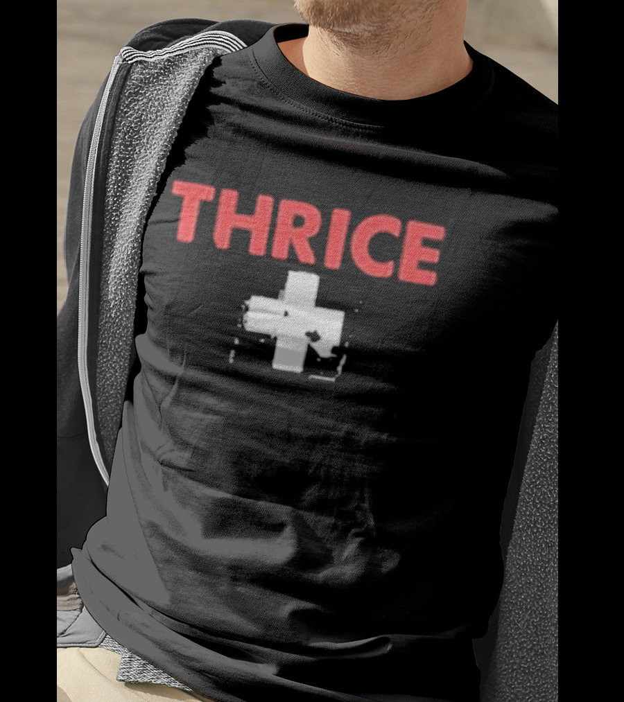Thrice Ambulance Cross Old School T-Shirt
