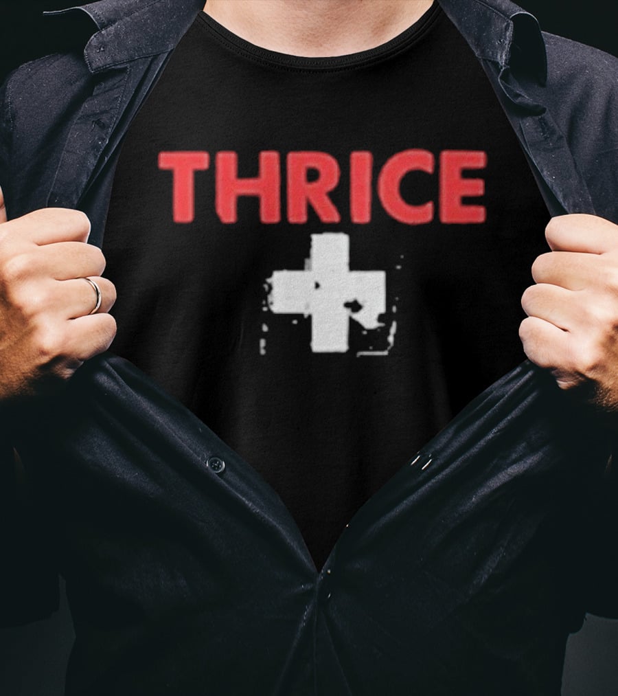 Thrice Ambulance Cross Old School T-Shirt