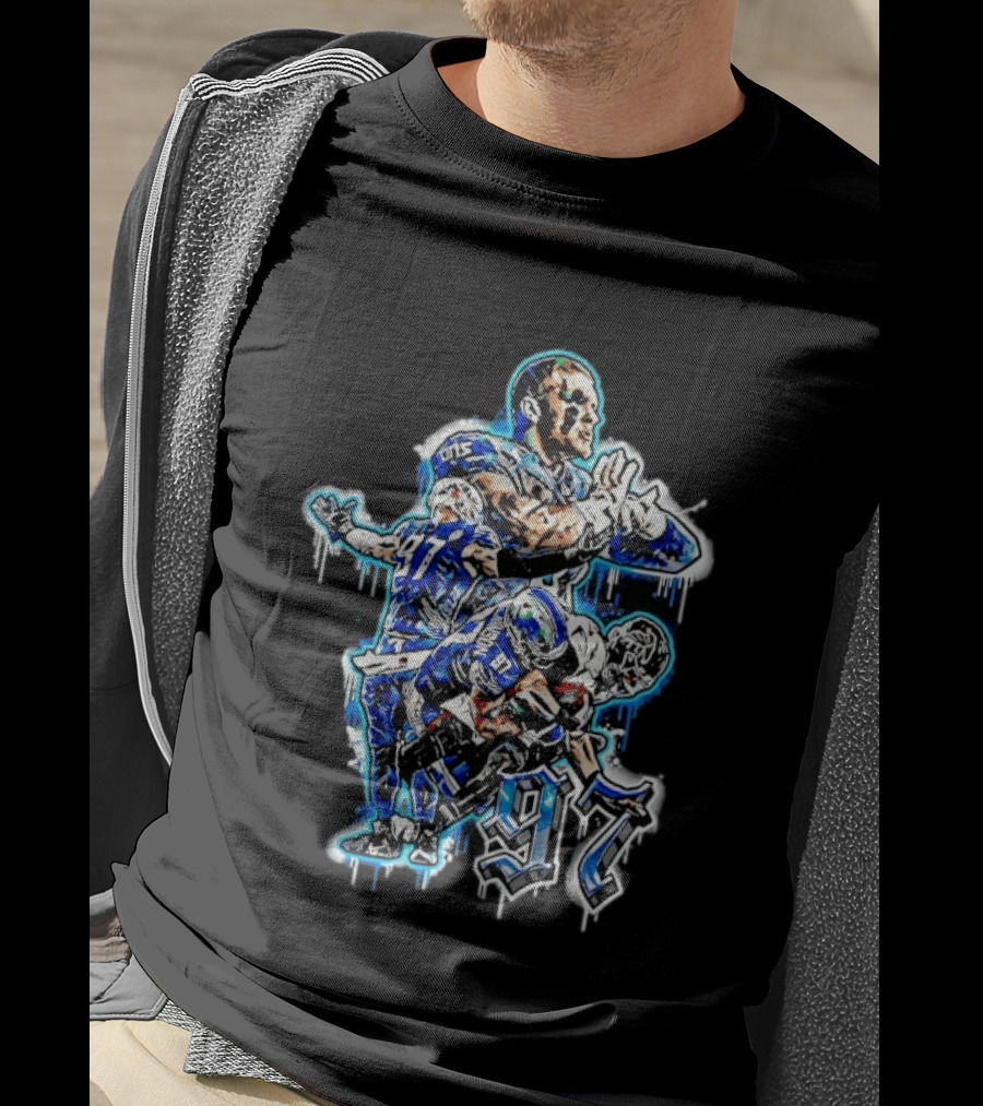 Aidan Hutchinson Detroit Lions 97 Defensive Highlights T-Shirt