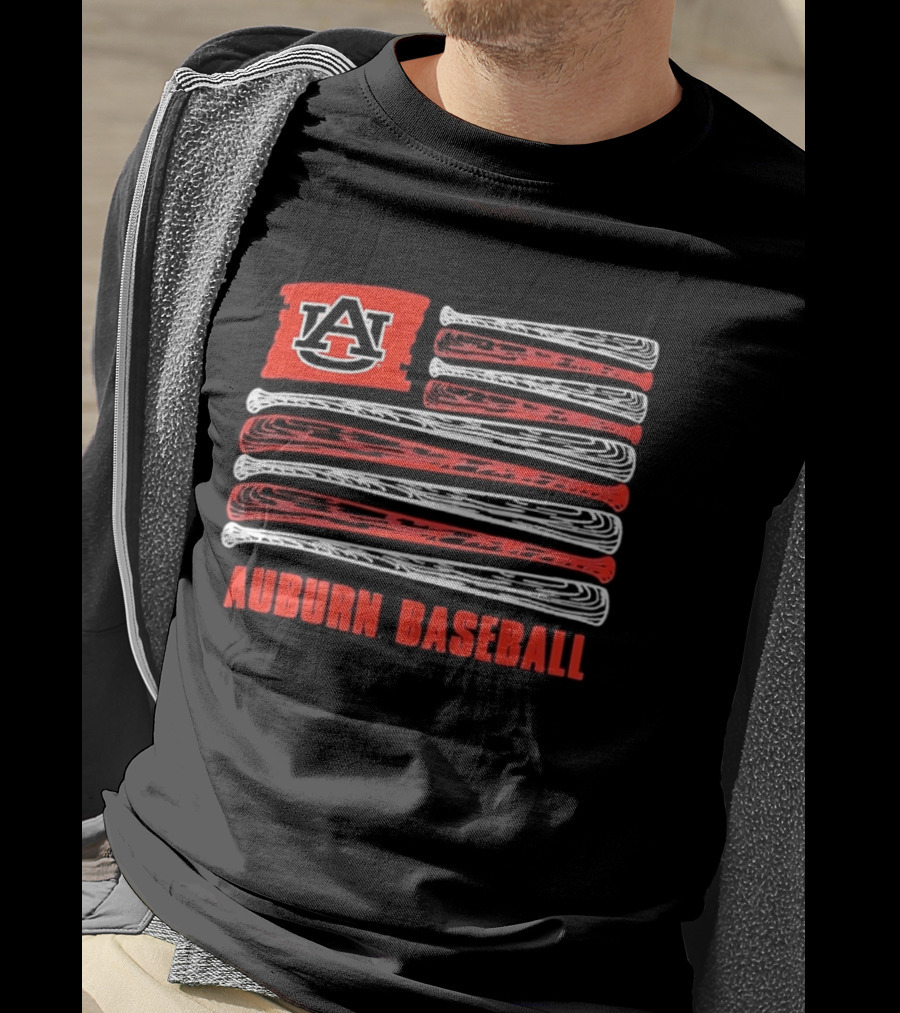 Auburn Tigers America's 250 Flag Baseball Team Spirit T-Shirt