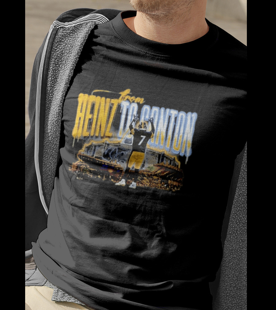 Ben Roethlisberger From Heinz To Canton Pittsburgh Steelers Journey #7 T-Shirt