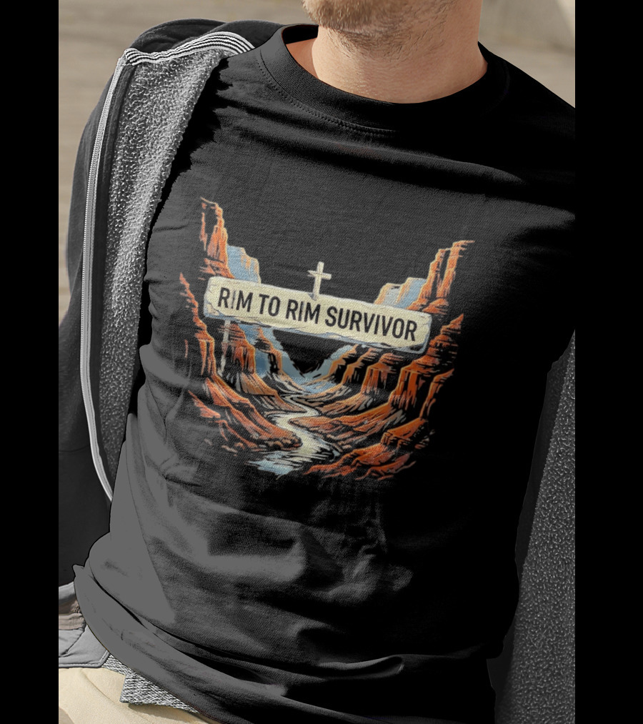 Rim To Rim Survivor Grand Canyon Journey T-Shirt