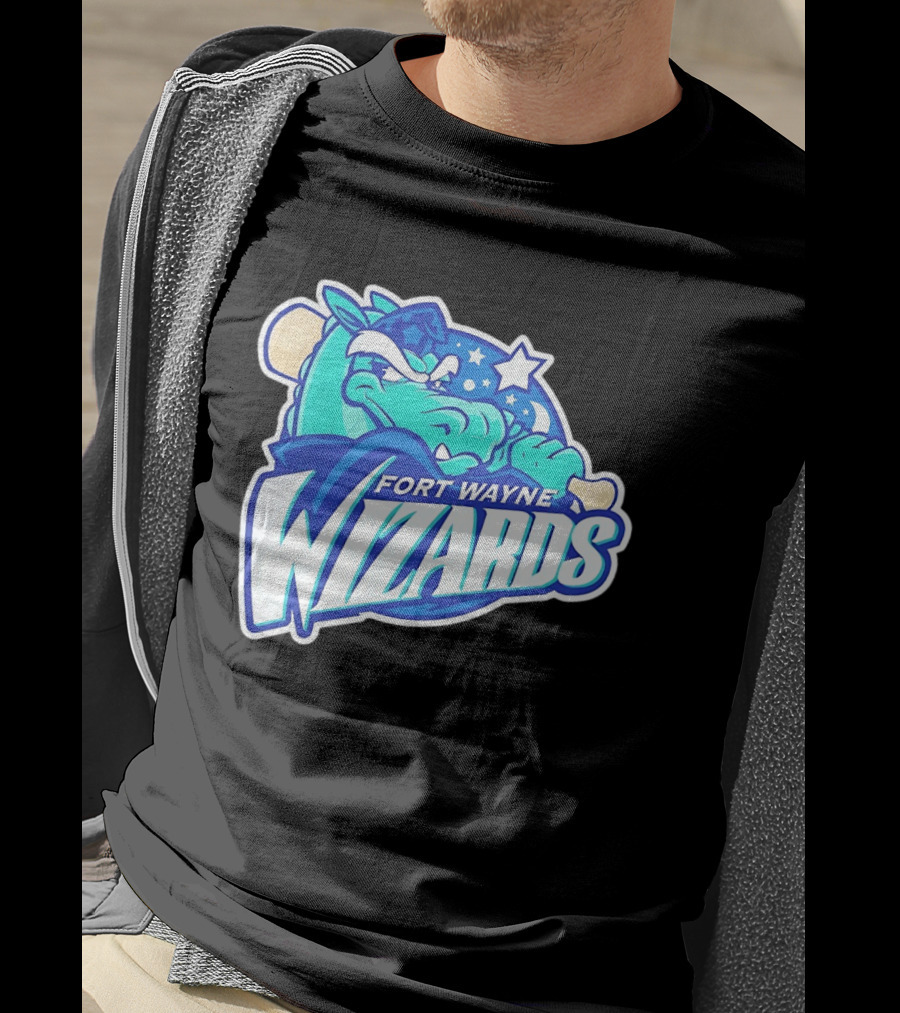 Fort Wayne Wizards Crocodile Logo Minor League Baseball Team T-Shirt