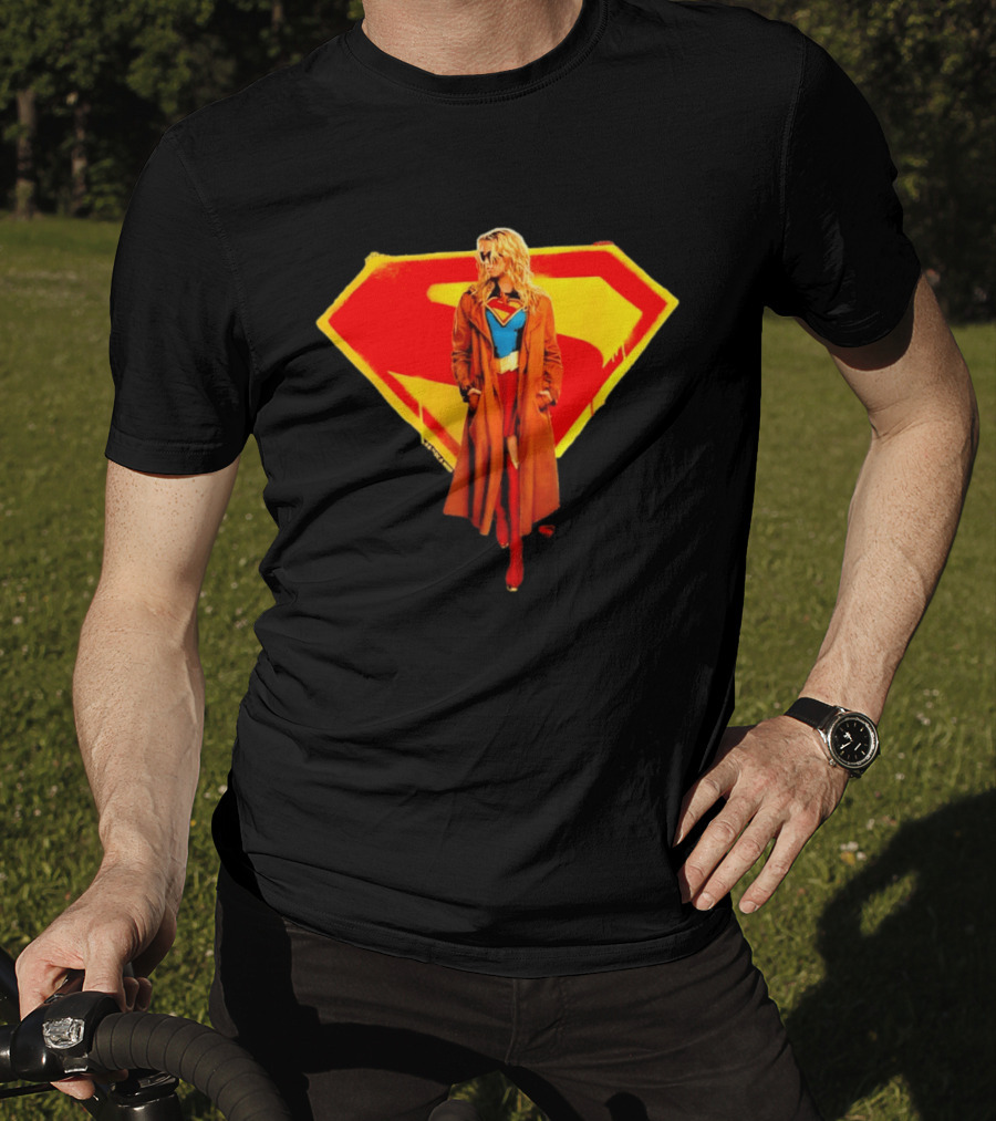 Supergirl 2026 Movie Iconic Superhero Emblem Heroine Coat T-Shirt