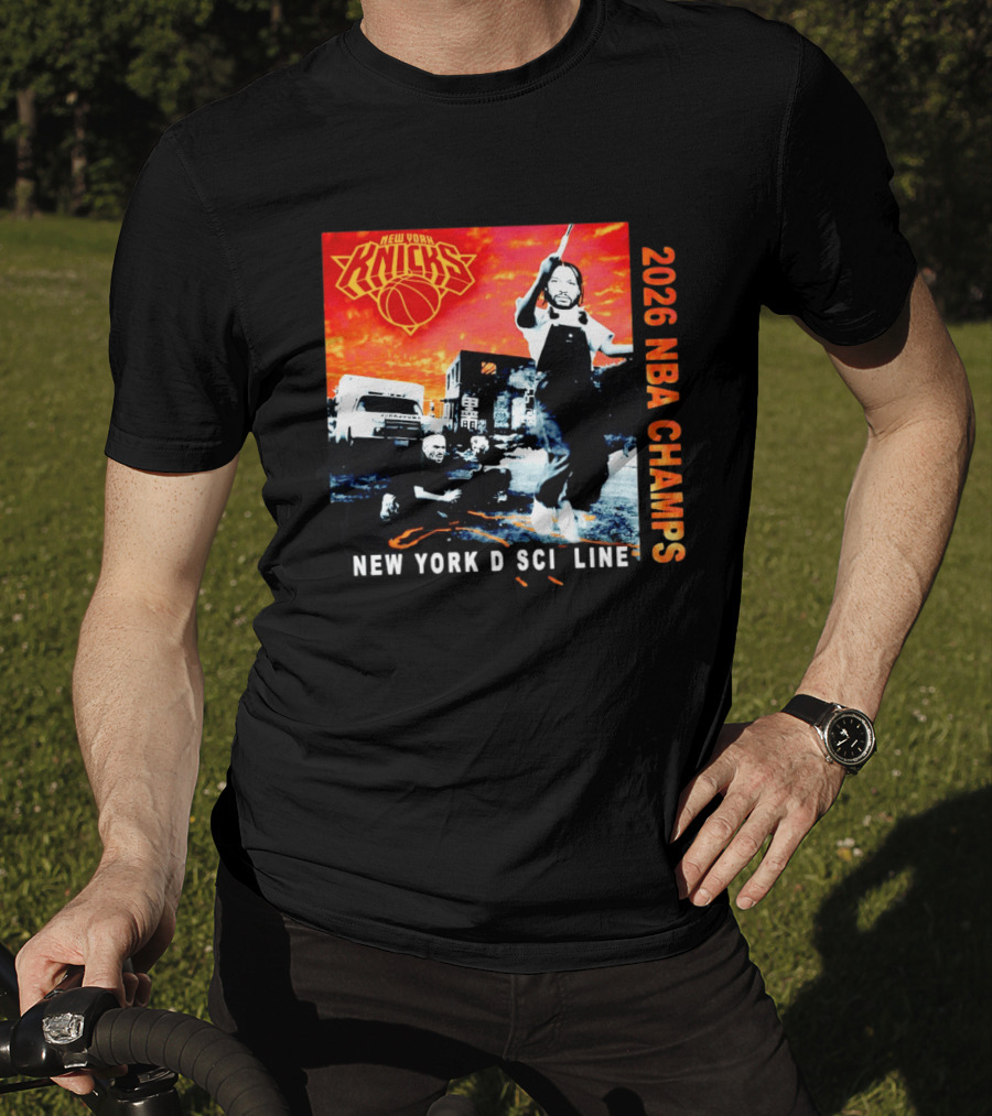New York Knicks 2026 NBA Champs New York Discipline Rap Album T-Shirt