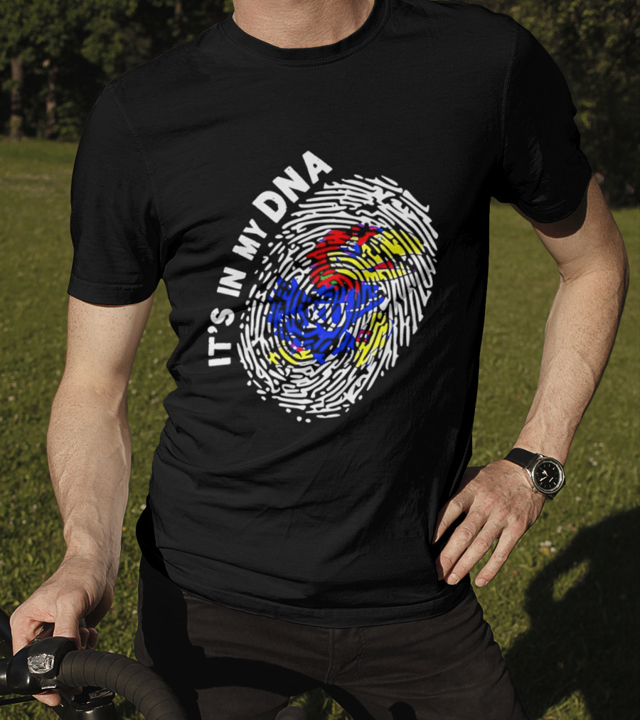 Kansas Jayhawks It's In My DNA Fingerprint T-Shirt