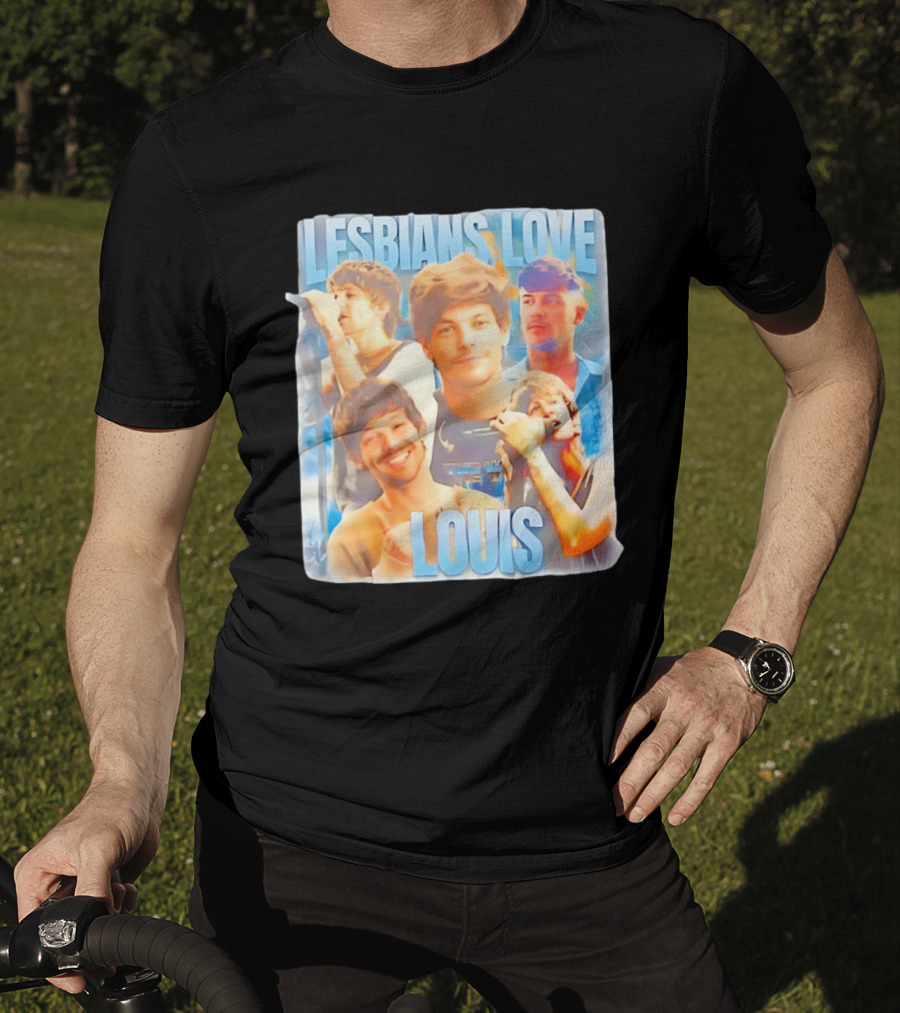 Lesbians Love Louis Tomlinson Faces T-Shirt