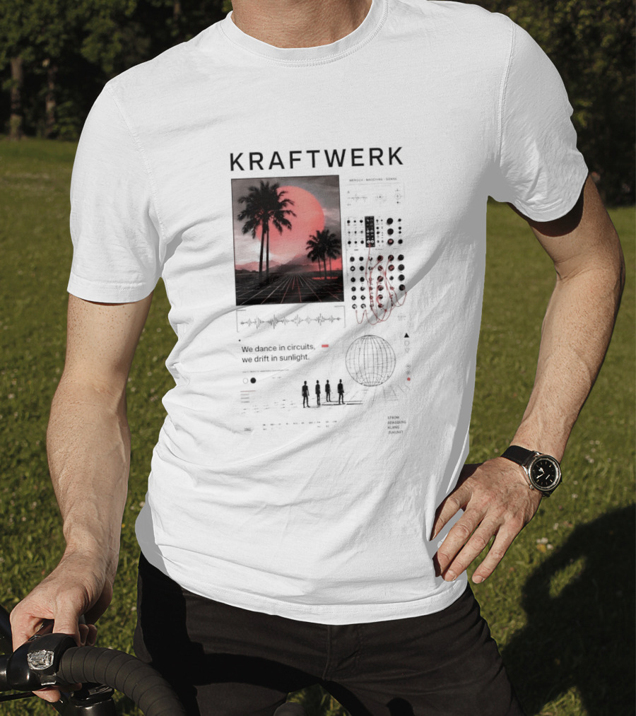 Kraftwerk Mensch Maschine Sonne We Dance In Circuits We Drift In Sunlight T-Shirt