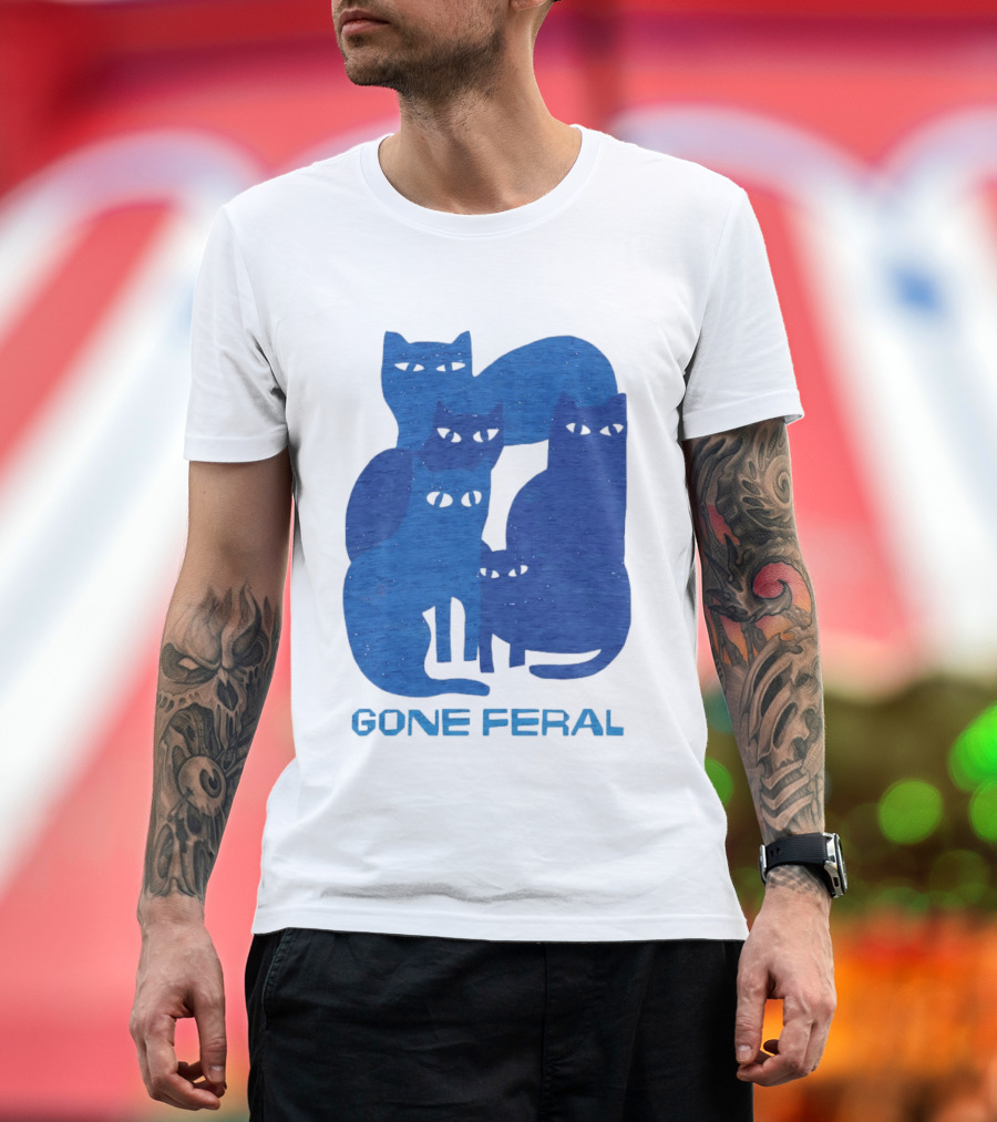 Gone Feral Cats Group T-Shirt