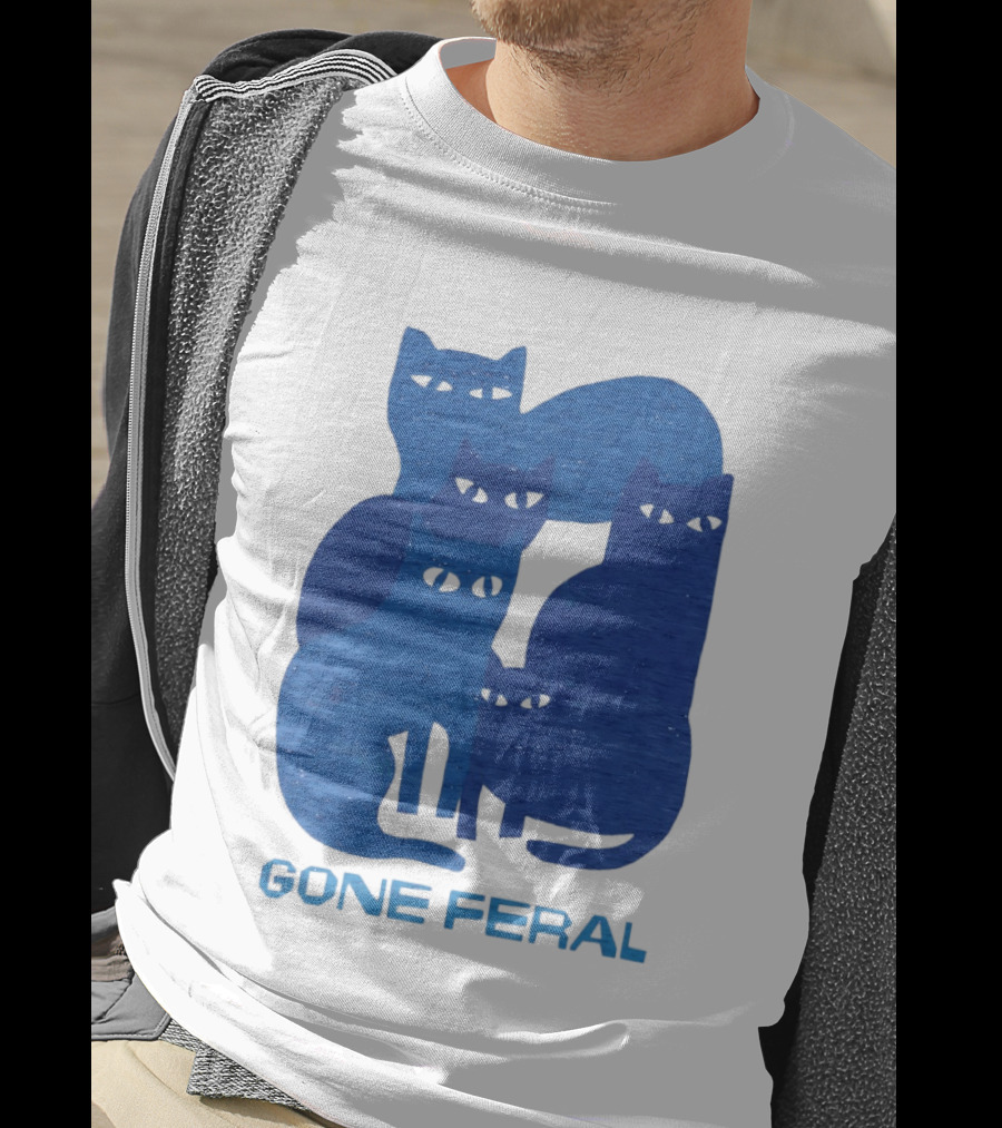 Gone Feral Cats Group T-Shirt