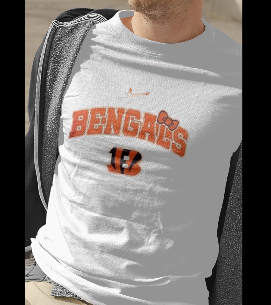 Nike Bengals Hello Kitty Bow Collaboration T-Shirt