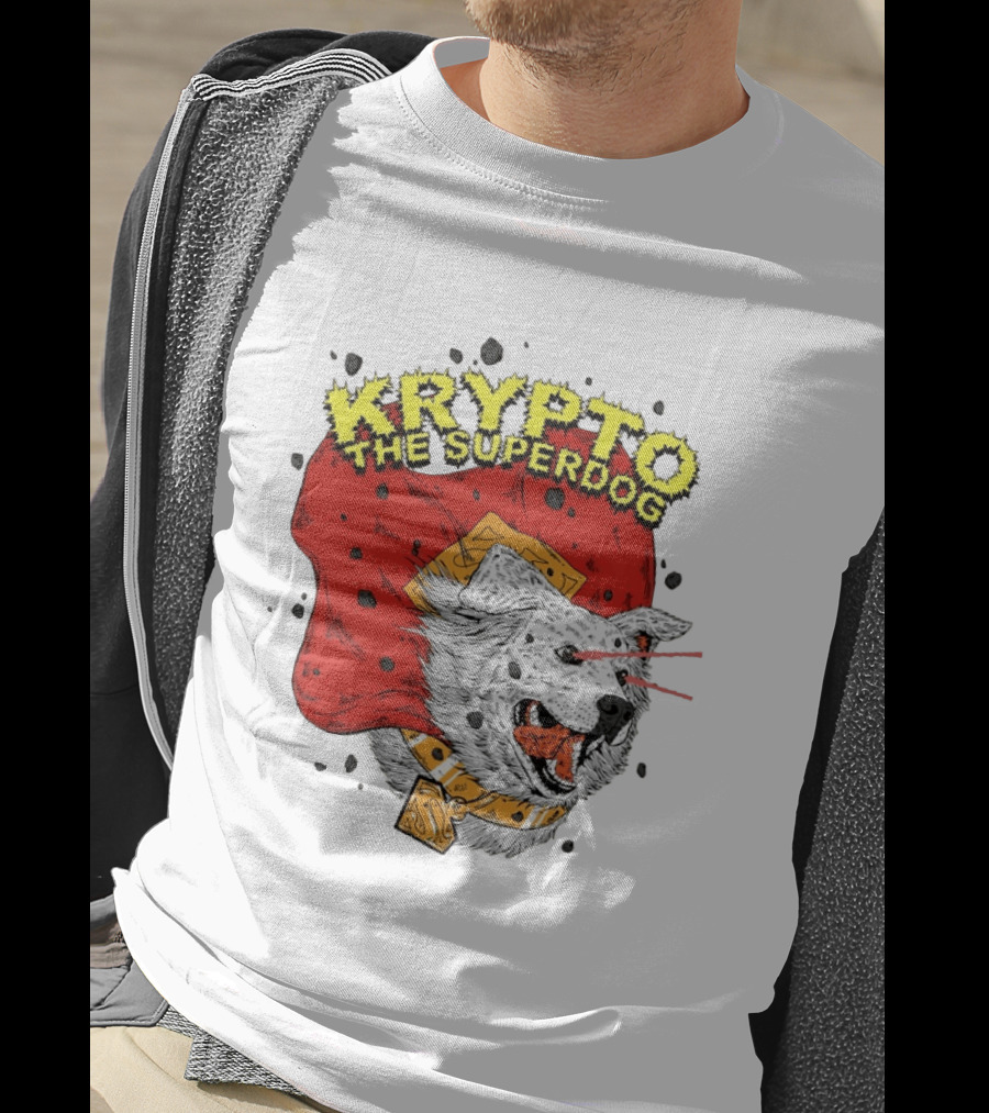 Krypto The Superdog DC Comics Superman Cape Laser Eyes T-Shirt