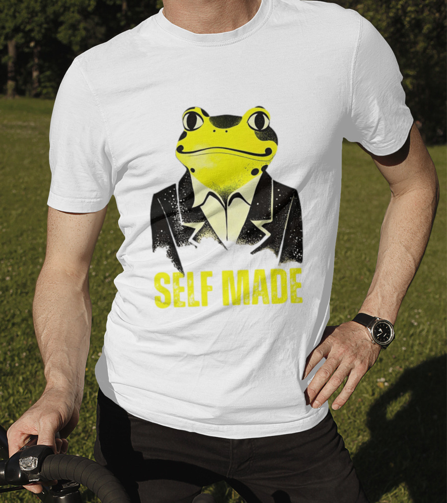 Frog In Business Suit Self Made T-Shirt