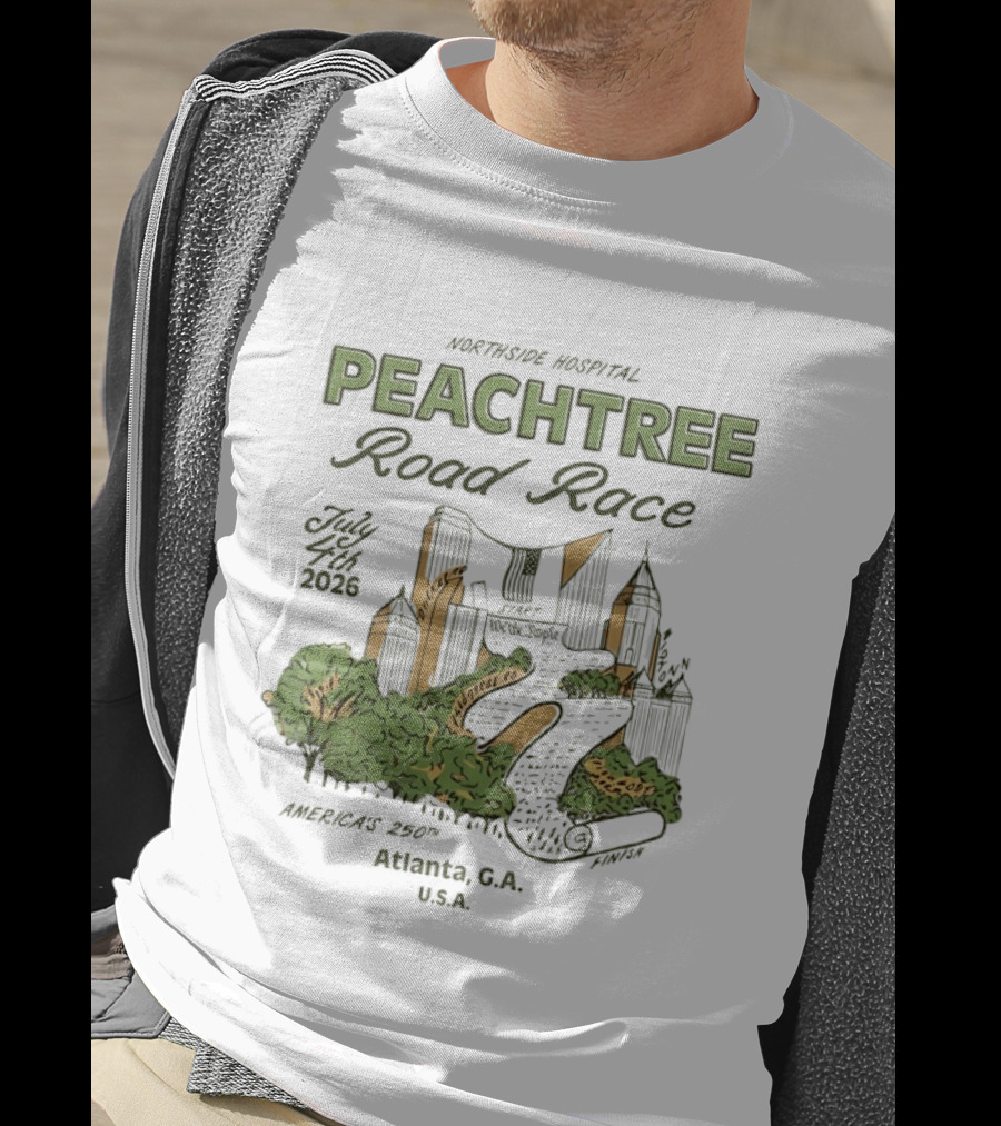 Northside Hospital Peachtree Road Race July 4 2026 America's 250th Atlanta GA USA T-Shirt