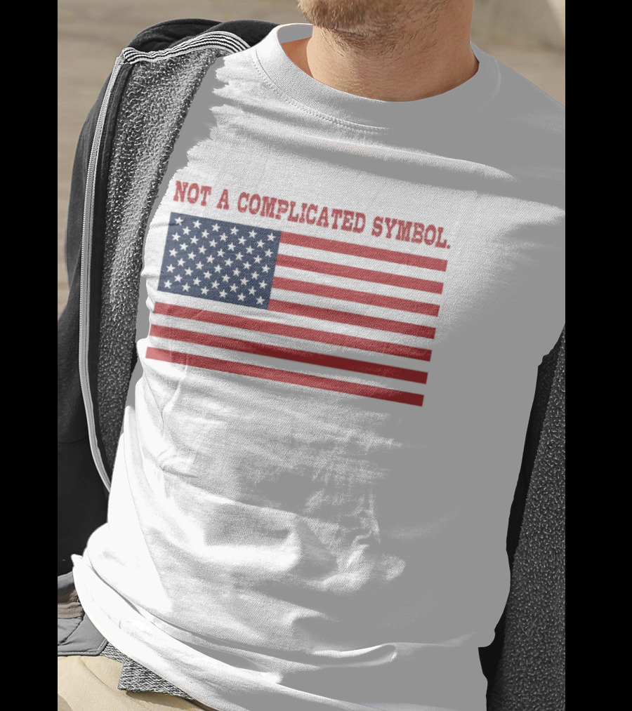Not A Complicated Symbol United States Flag T-Shirt