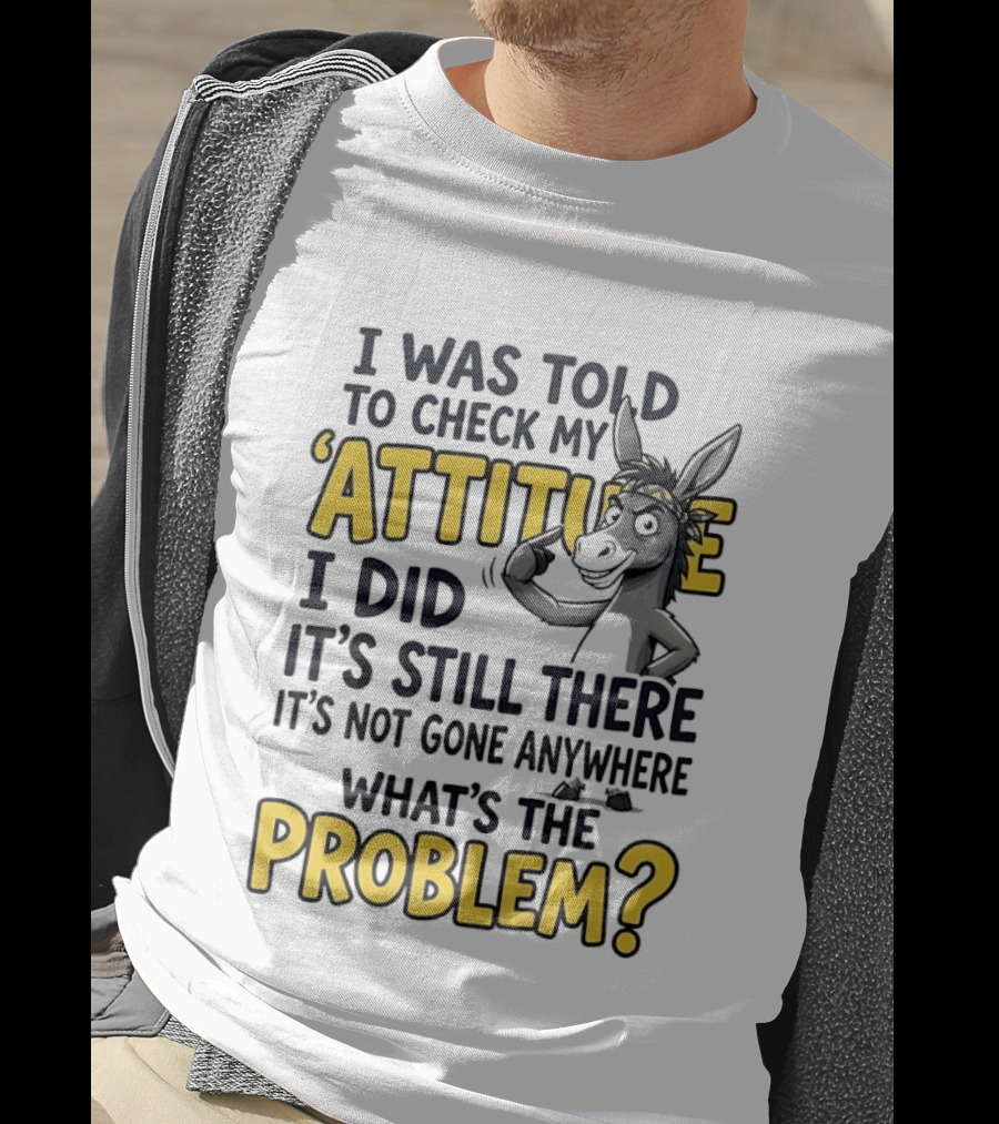 I Was Told To Check My Attitude I Did It's Still There It's Not Gone Anywhere What's The Problem T-Shirt