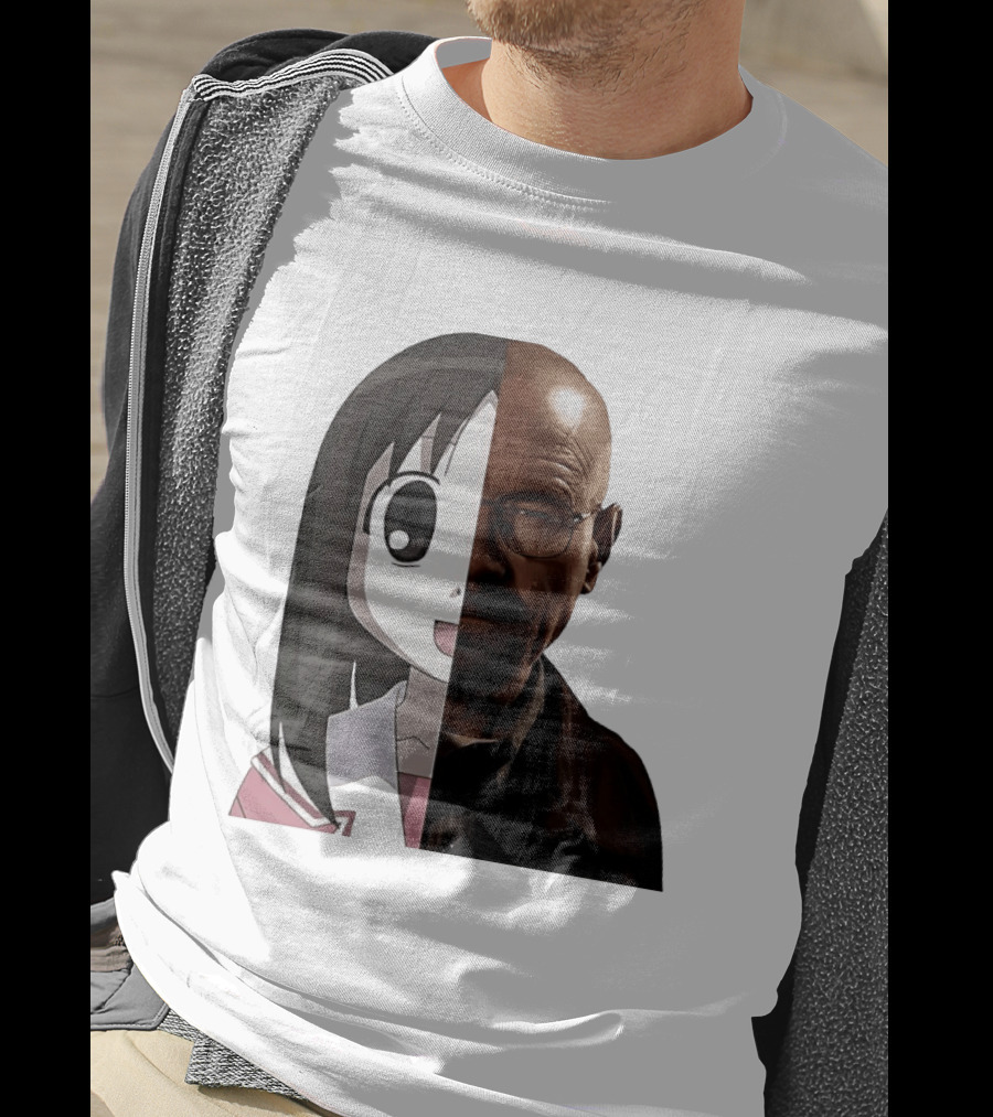 Walter White And Ayumu Kasuga Half Face Combo T-Shirt