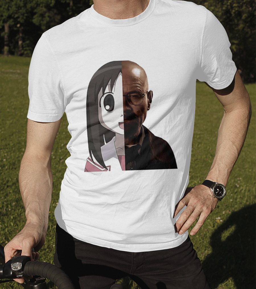 Walter White And Ayumu Kasuga Half Face Combo T-Shirt