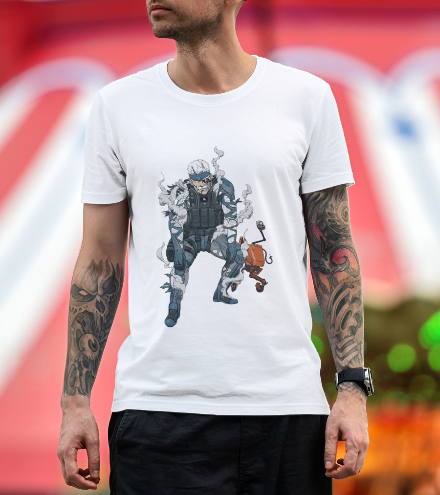 Metal Gear Solid Old Snake Konami Stealth Action Duo T-Shirt