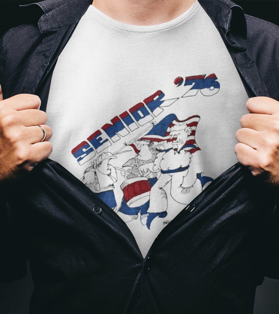 Senior 76 Brad Mccoll 1976 Bicentennial Celebration T-Shirt