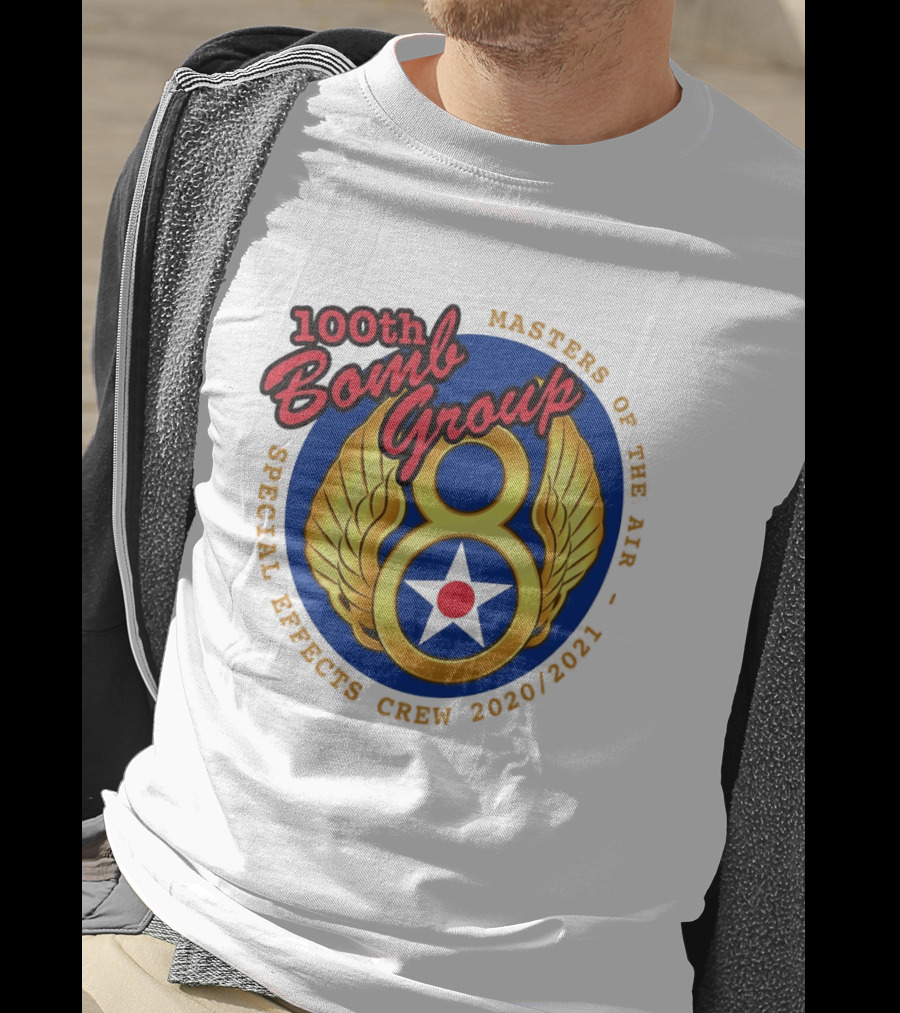100th Bomb Group Masters Of The Air Eighth Air Force Special Effects Crew 2020 2021 T-Shirt