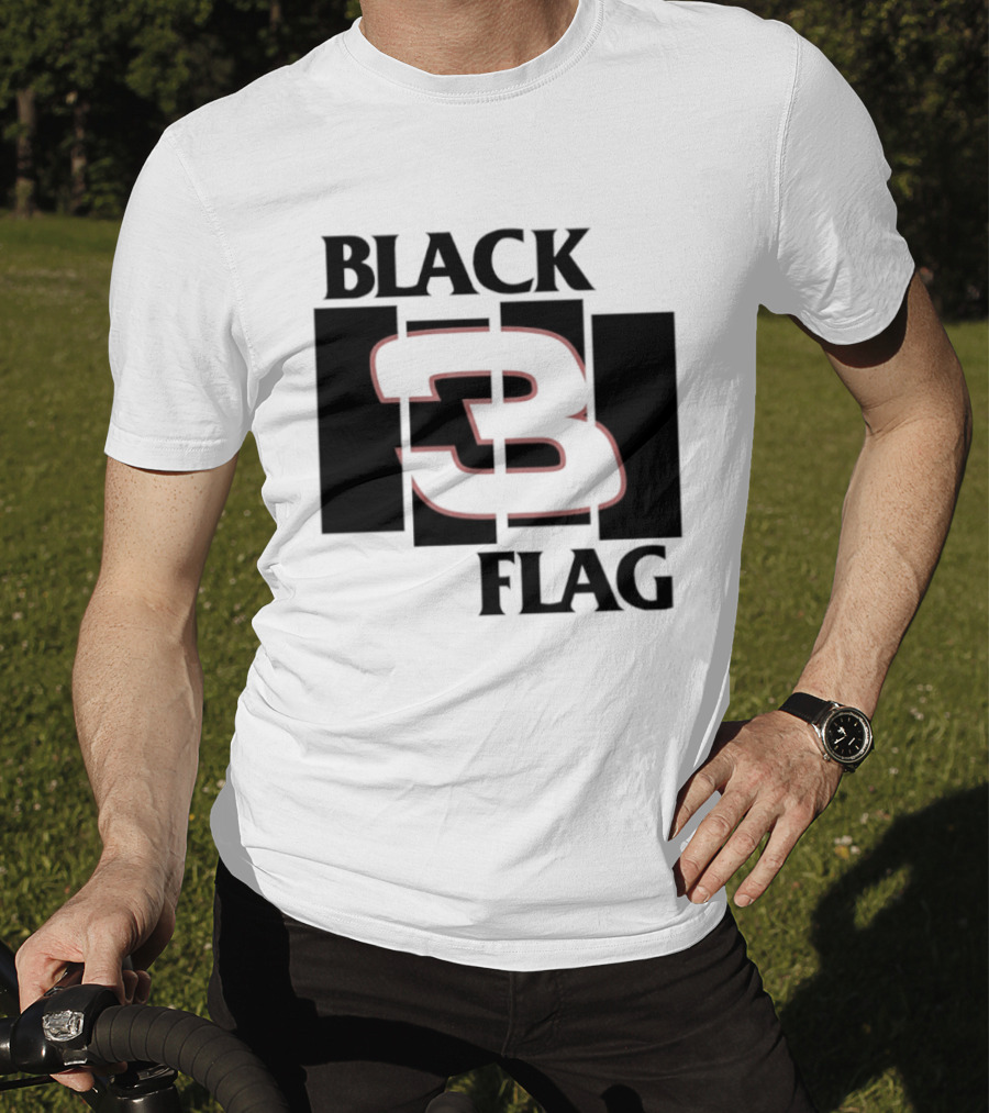 Black 3 Flag T-Shirt