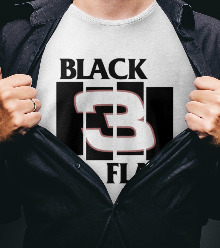 Black 3 Flag T-Shirt