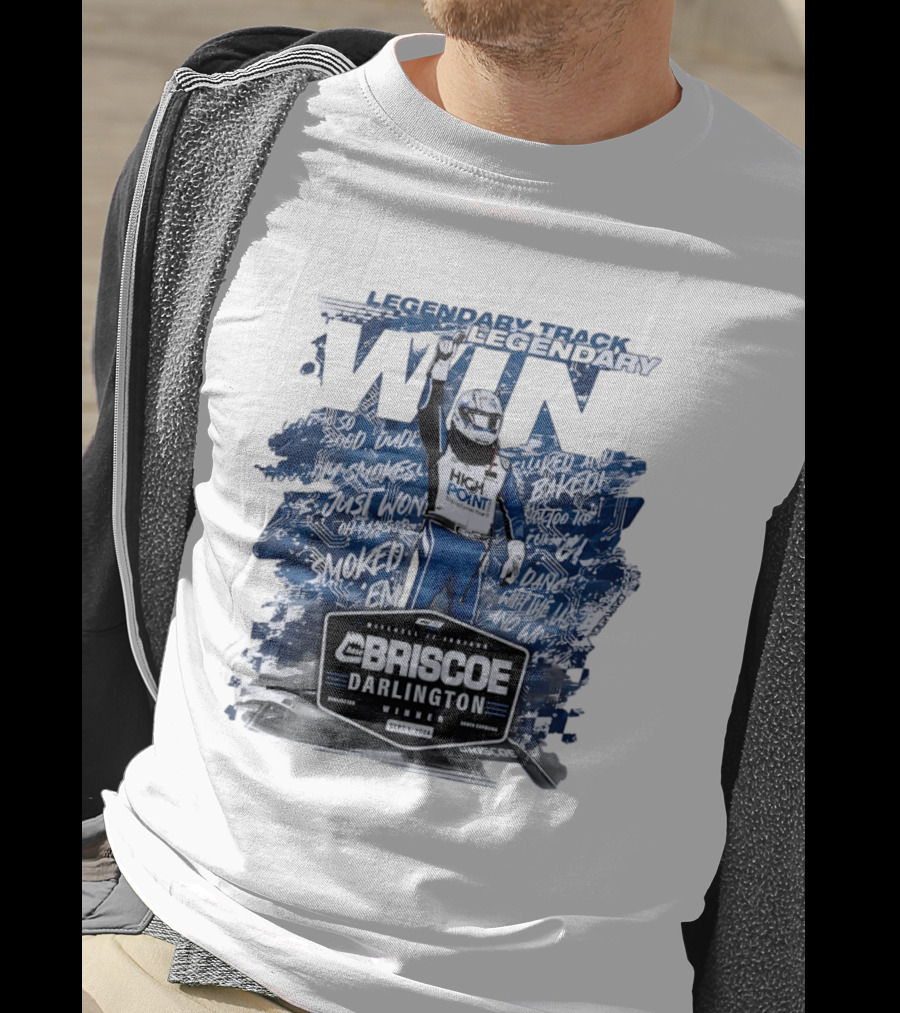 Legendary Track Legendary Win Chase Briscoe Darlington Winner Sept 1 2024 Smoked Em T-Shirt