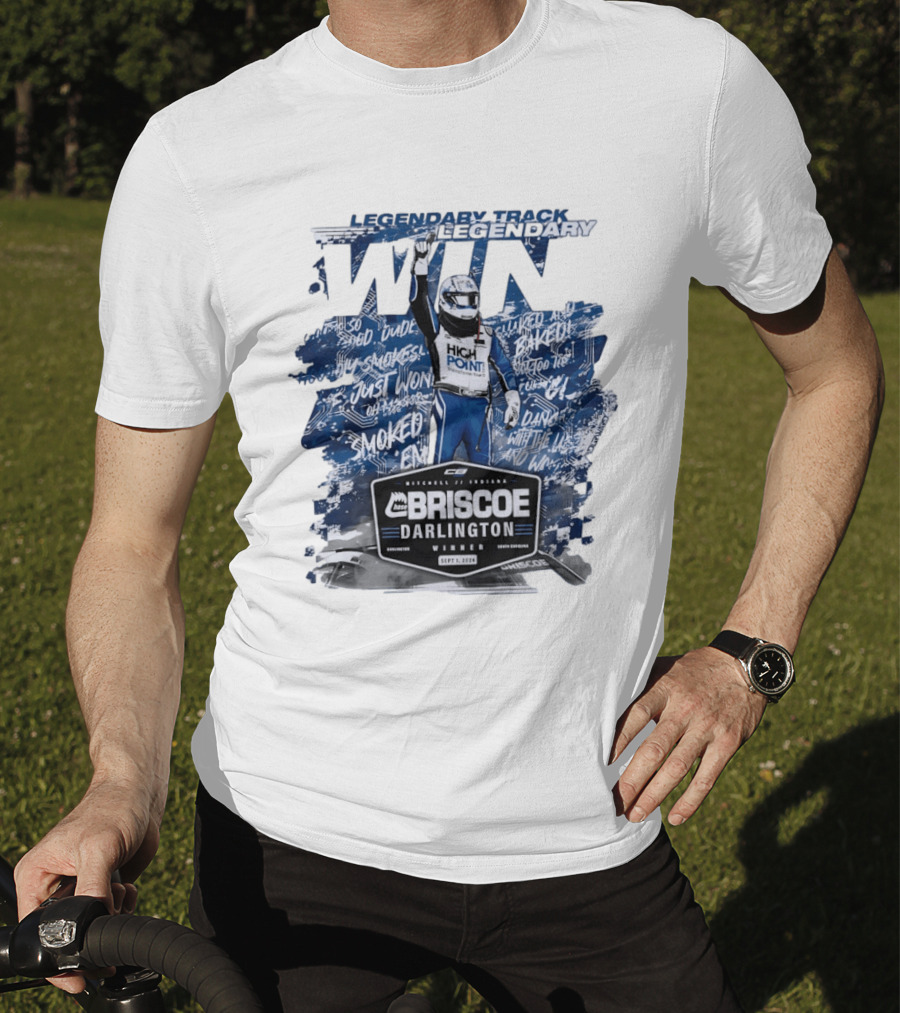 Legendary Track Legendary Win Chase Briscoe Darlington Winner Sept 1 2024 Smoked Em T-Shirt