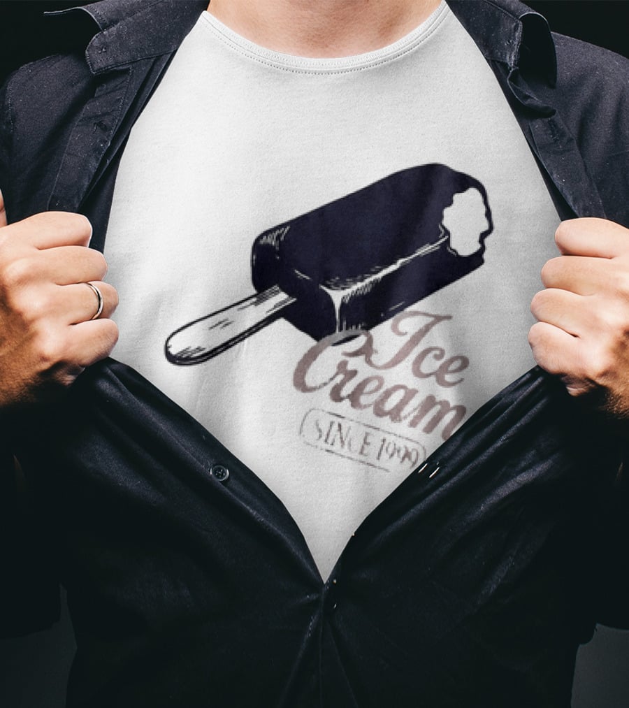 Ice Cream Popsicle Since 1999 Retro Dessert Delight T-Shirt