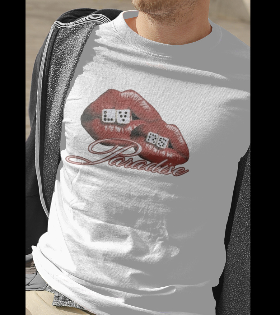 Isaiah Falls LVRS Paradise Red Lips Dice T-Shirt