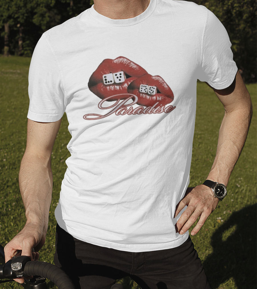 Isaiah Falls LVRS Paradise Red Lips Dice T-Shirt