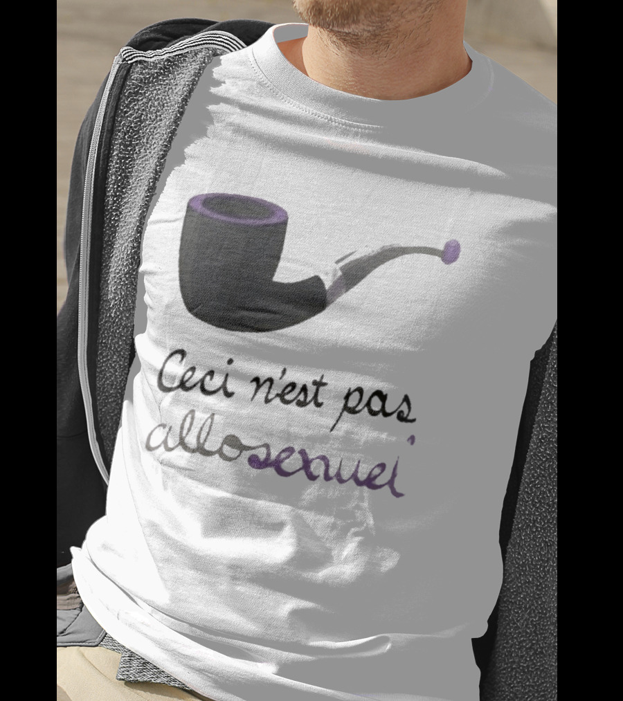Ceci N'est Pas Allosexeuel Pipe Treachery Of Images T-Shirt