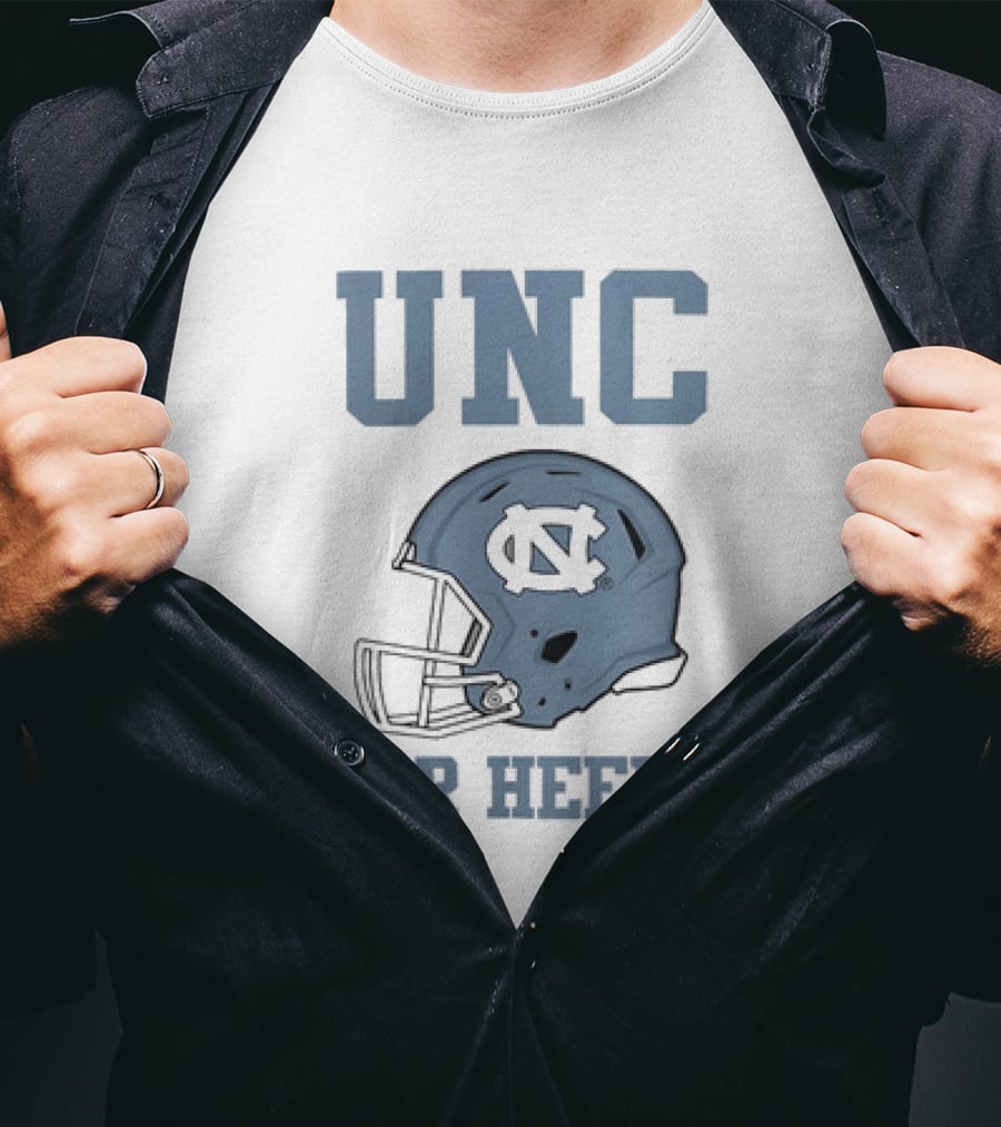 UNC Tar Heels Football Helmets Ireland 2026 Aviva Stadium T-Shirt