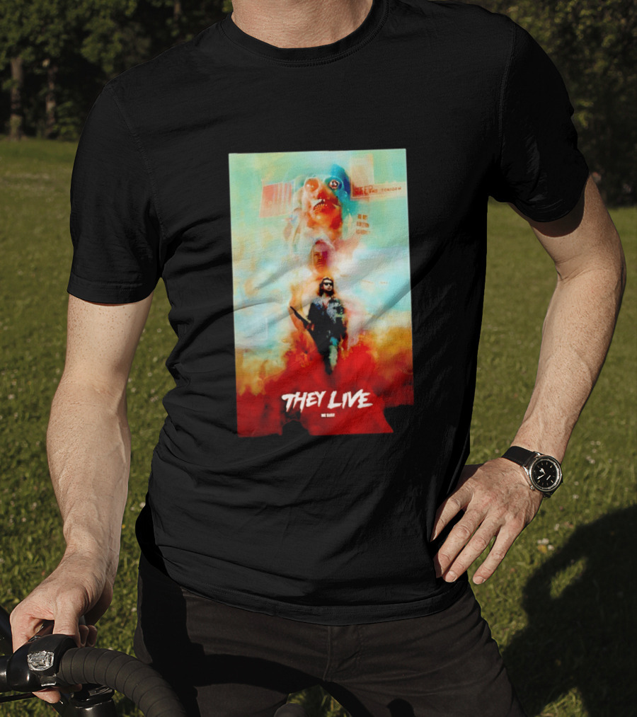 They Live John Nada Sci Fi Surreal Movie Film T-Shirt