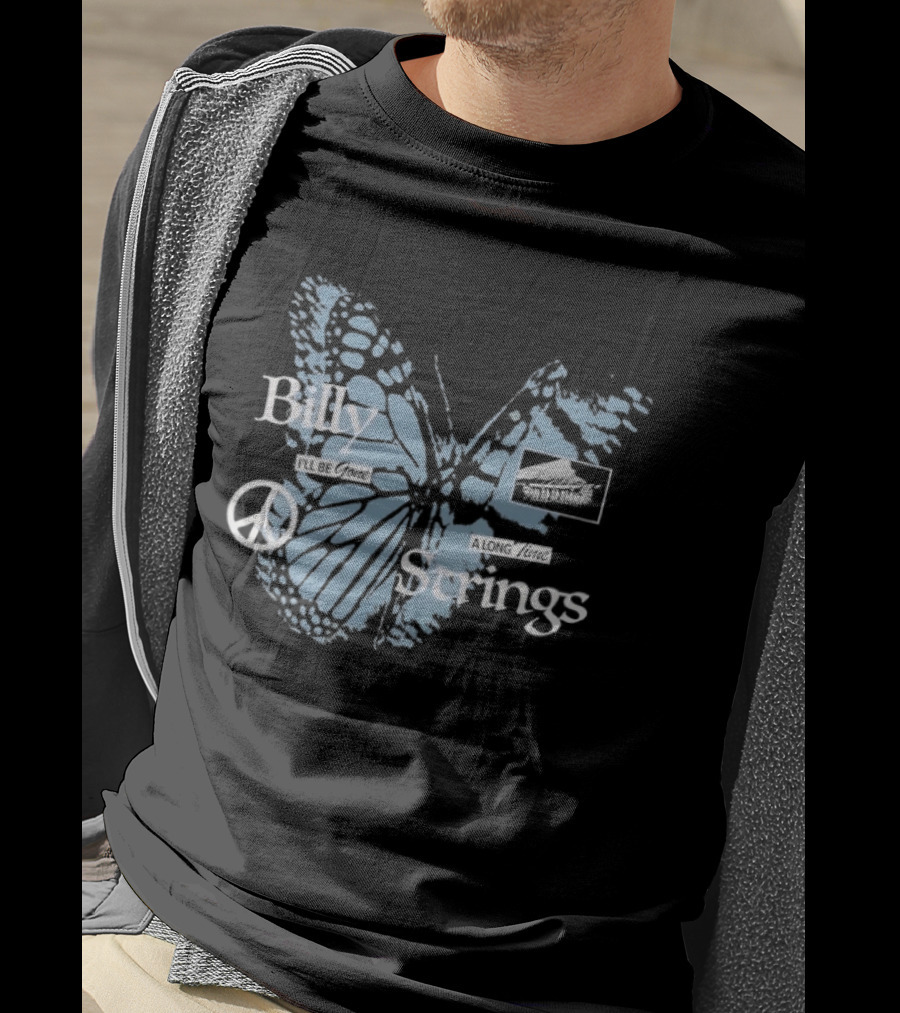Billy Strings I'll Be Gone A Long Time Butterfly Peace T-Shirt