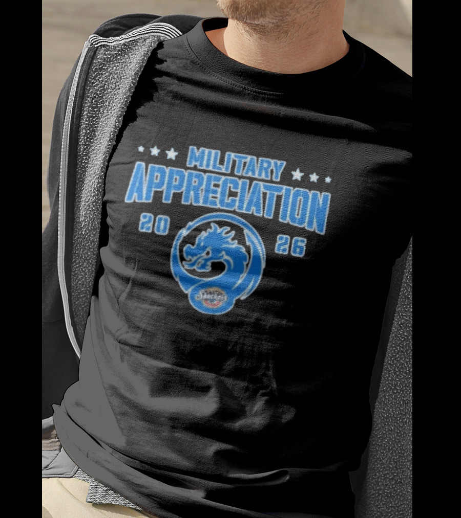 Biloxi Shuckers Military Appreciation 2026 Dragon Team Event T-Shirt
