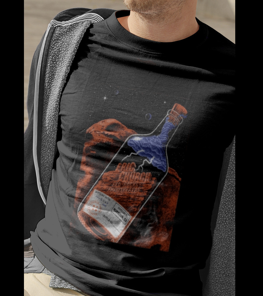 Eric Church Red Rocks Amphitheatre July 8 2026 Morrison CO Bottle T-Shirt