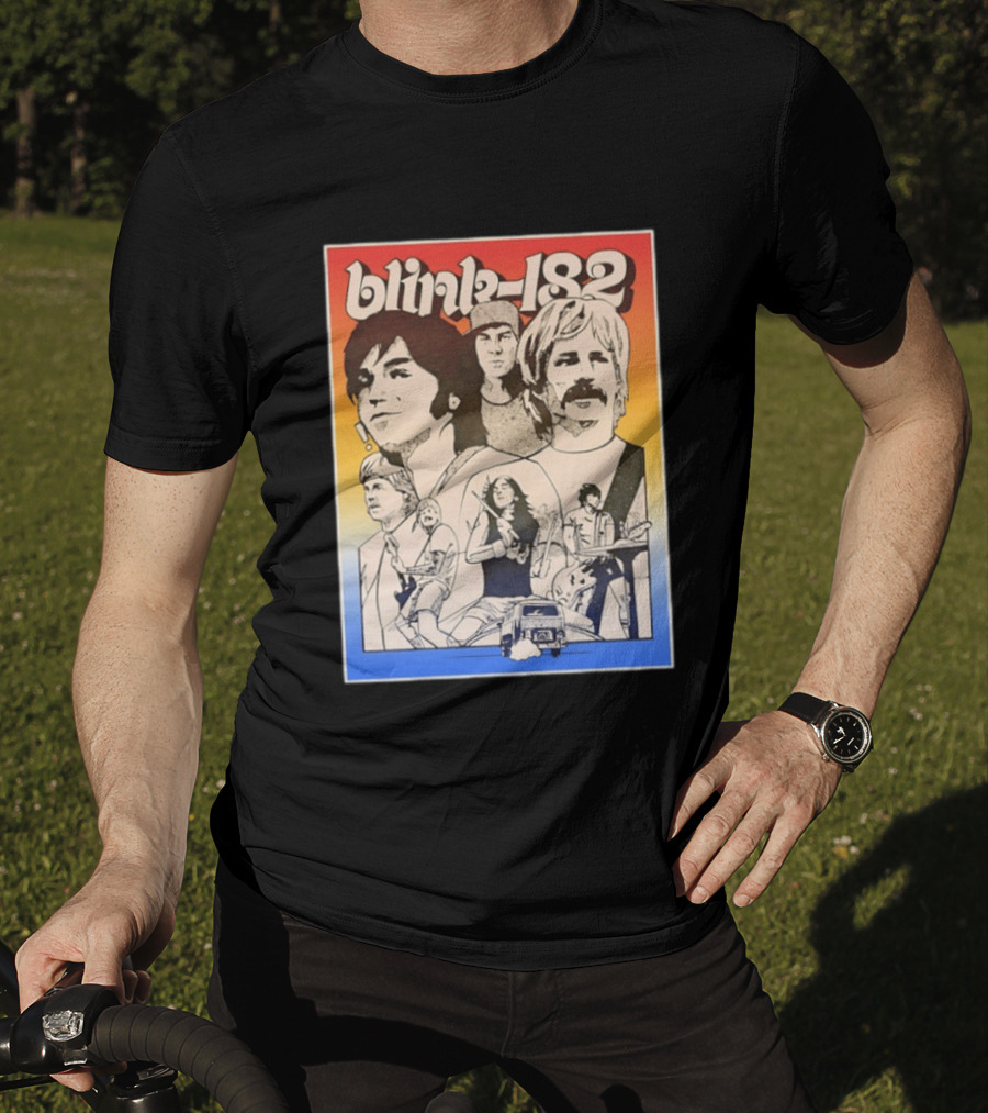 Blink 182 Band Members Pop Punk Collage T-Shirt