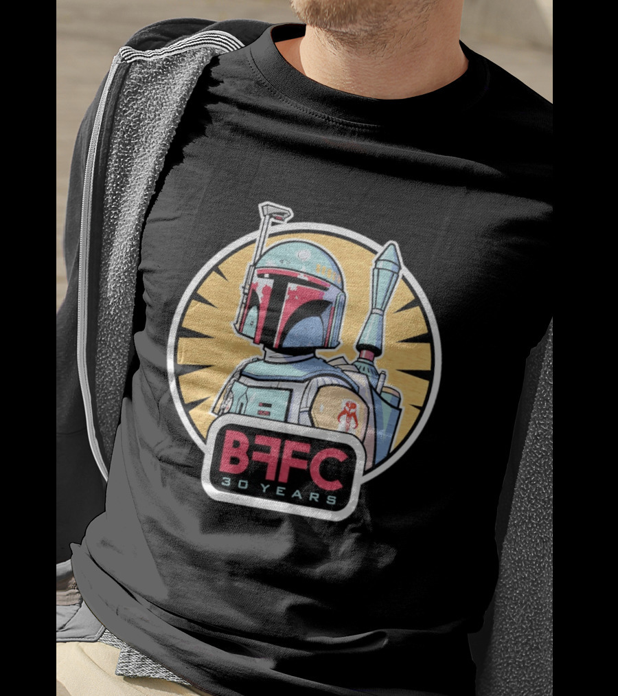Boba Fett Mandalorian Armor BFFC 30 Years T-Shirt